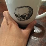 coffee filled skull